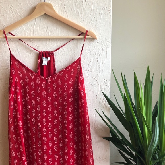 Red Racer Back T-Strap Dress - Picture 3 of 4